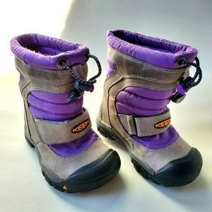 Keen 9 Waterproof Kids Boots Purple Warm 200 Gram Insulation